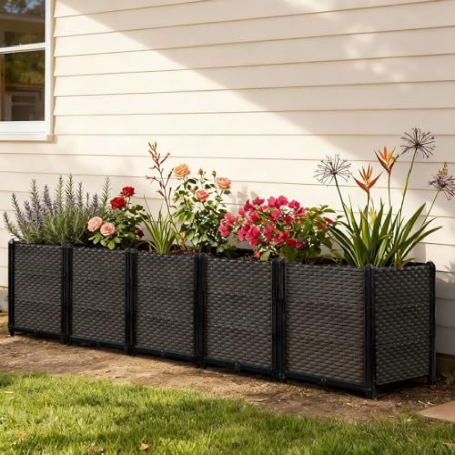 Outdoor self-watering raised p - Self-Watering Planter 评论和价格