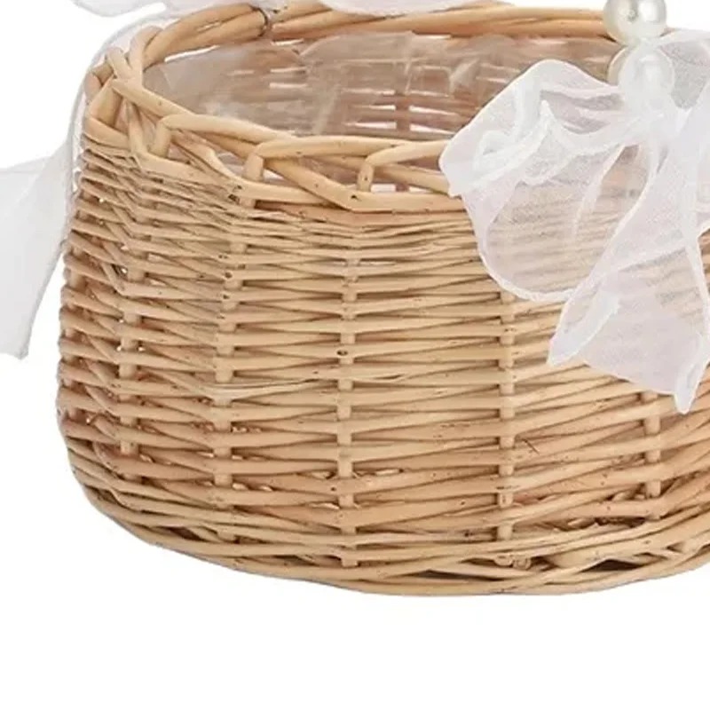Pearl Handle Rattan Wedding Fl - Gardening Tools Girls 评论和价格